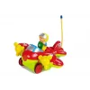 LEAN TOYS Avión R/C para bebé con mando de volante rojo