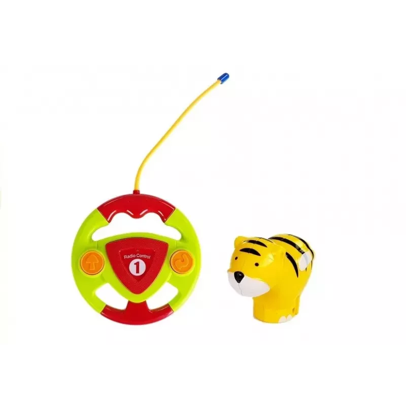 LEAN TOYS Avión R/C para bebé con mando de volante rojo