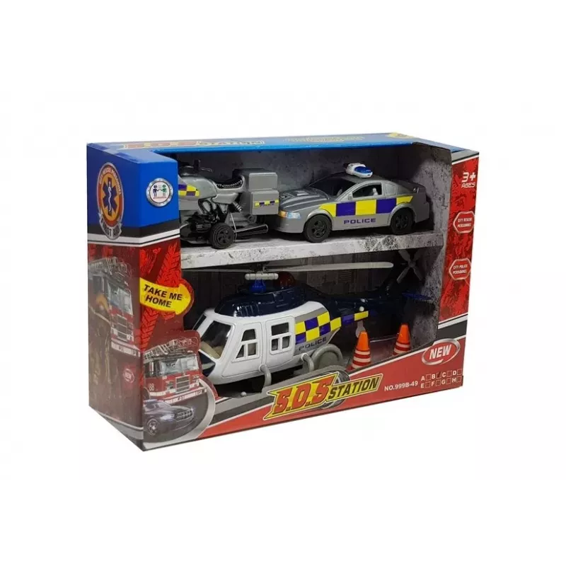 LEAN TOYS Set de policía con luz y sonido