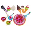 LEAN TOYS Set de dulces postres helado galletas accesorios - set de comida de juguete