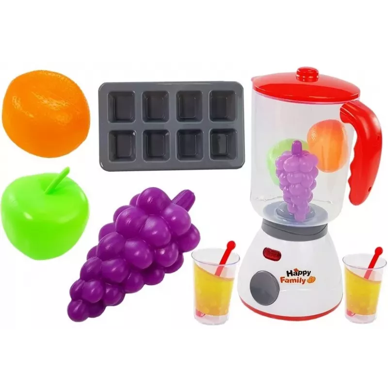 LEAN TOYS Batidora de zumo de frutas portátil personal a pilas 380ml blanca