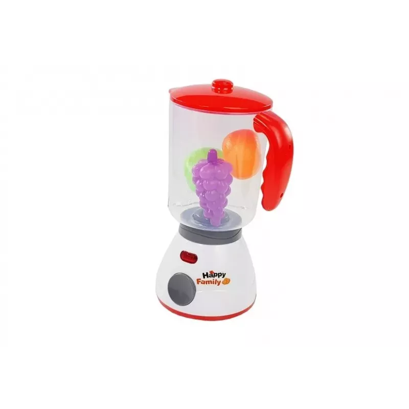 LEAN TOYS Batidora de zumo de frutas portátil personal a pilas 380ml blanca