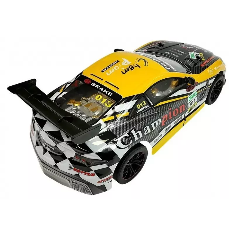 LEAN TOYS Coche deportivo radiocontrol 2,4 GHz amarillo