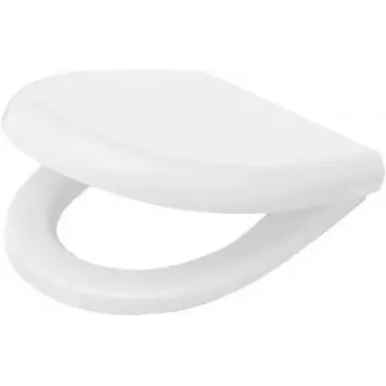 Asiento de inodoro con cierre suave DEANTE forma D blanco duroplast quick release