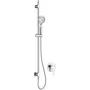 Conjunto de ducha empotrado con barra DEANTE Arnika Nero, negro mate, columna de ducha de 250mm, 2 salidas