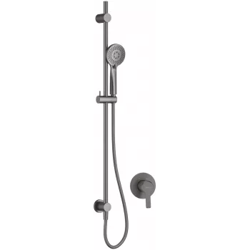 Conjunto de ducha empotrado con barra DEANTE Arnika Nero negro mate