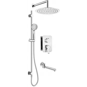DEANTE conjunto de ducha empotrado con mezclador BOX Hiacynt cromo