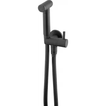 DEANTE Point Set de bidé con conexión en ángulo - soporte, cromo, manguera de 150 cm