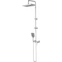 DEANTE Cabezal de ducha con mezclador - monomando de pared cromo set de ducha con manguera de 150 cm