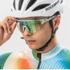 Gafas de ciclismo fotocromáticas Rockbros con protección UV e inserto graduado, negro transparente