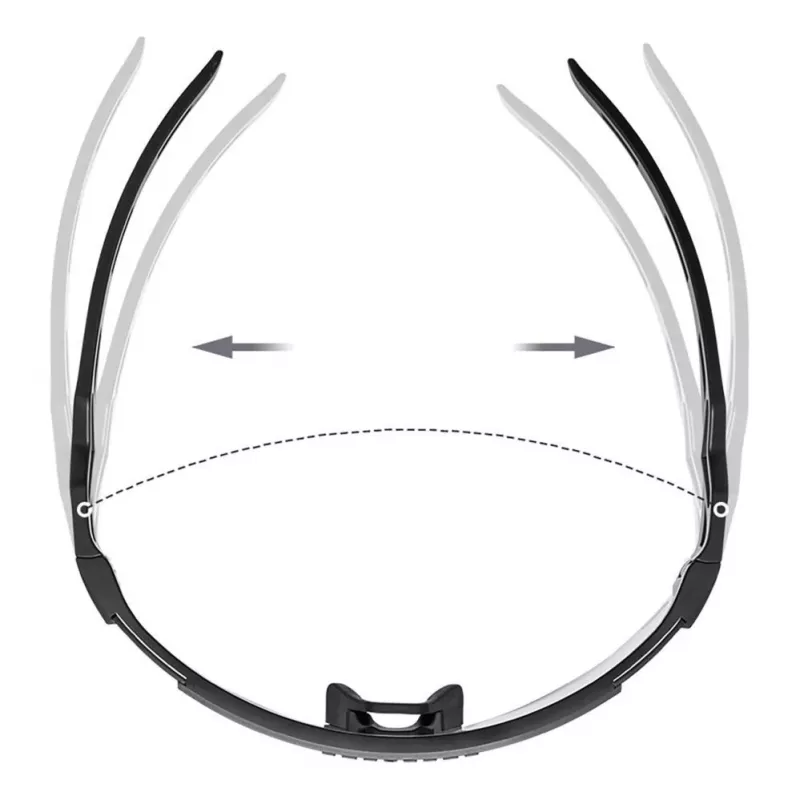 Gafas de ciclismo fotocromáticas Rockbros con protección UV e inserto graduado, negro transparente
