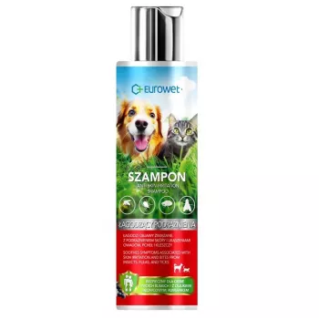 EUROWET Champú para irritaciones cutáneas para perros y gatos - 200ml