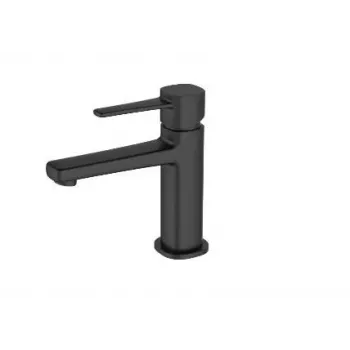 Grifería de lavabo Glamour Invena Trend negra