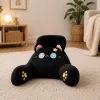 Cojín de asiento con respaldo LEAN TOYS para sillón cama gato negro 60 x 40 cm