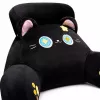 Cojín de asiento con respaldo LEAN TOYS para sillón cama gato negro 60 x 40 cm