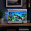 Luz nocturna decorativa LED LEAN acuario 3D pez móvil multicolor