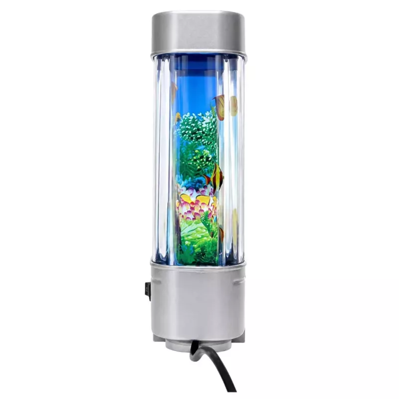 Luz nocturna decorativa LED LEAN acuario 3D pez móvil multicolor