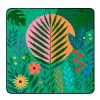 Manta de picnic LEAN, esterilla de playa, manta de viaje, plantas, multicolor, 100 x 150 cm