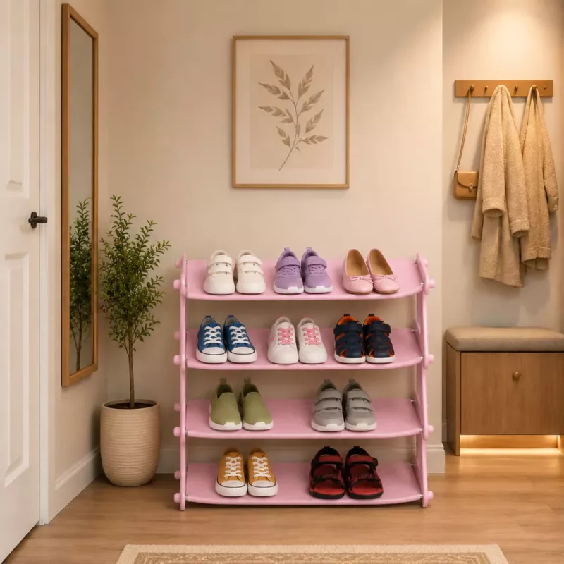 Zapatero LEAN Light 4 niveles independiente rosa
