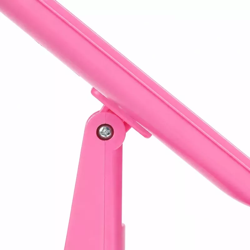 Espejo de maquillaje LED LEAN plegable con aumento giro táctil rosa