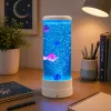 Lámpara nocturna decorativa LED LEAN RGB acuario con peces 16 colores USB blanco
