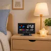 Reloj digital LEAN con termómetro e higrómetro de interior estación meteorológica LED