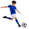 Balón de fútbol de entrenamiento LEAN TOYS para césped natural, blanco, estampado, 22 cm, talla 5