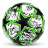 Balón de fútbol de entrenamiento LEAN TOYS para campo de césped Green Stars 22cm talla 5