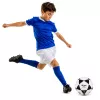 Balón de fútbol de entrenamiento LEAN TOYS para campo de césped blanco y negro Milasa 22cm talla 5