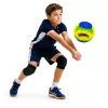 Balón de voleibol de entrenamiento LEAN TOYS, amarillo y azul, 22 cm, talla 5