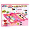 Alfombra musical de baile interactiva LEAN TOYS batería piano educativo 2 en 1