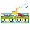Juguete educativo LEAN TOYS alfombra musical piano animales instrumentos sonidos 100x36 cm