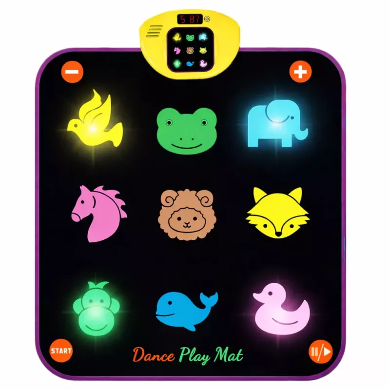 Alfombra de baile musical Animal LEAN TOYS 5 modos 3 niveles de dificultad luces