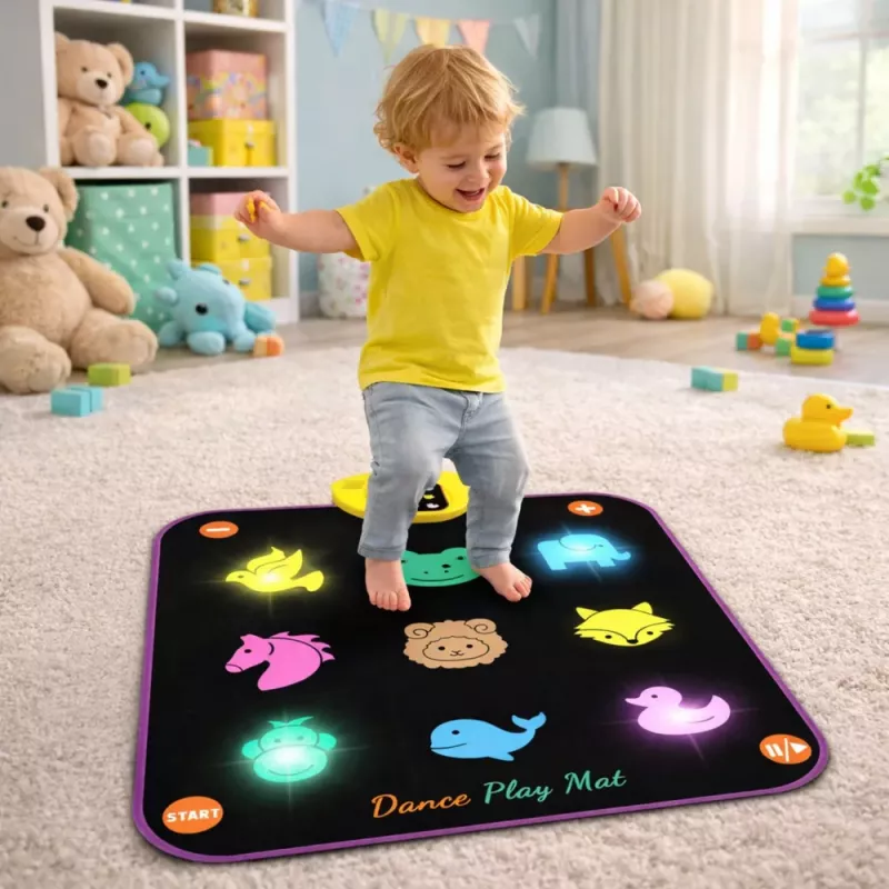 Alfombra de baile musical Animal LEAN TOYS 5 modos 3 niveles de dificultad luces