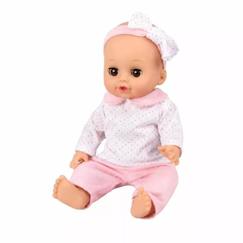 Set de muñeca bebé interactiva 3 en 1 LEAN TOYS con función pipí, cochecito y cuna