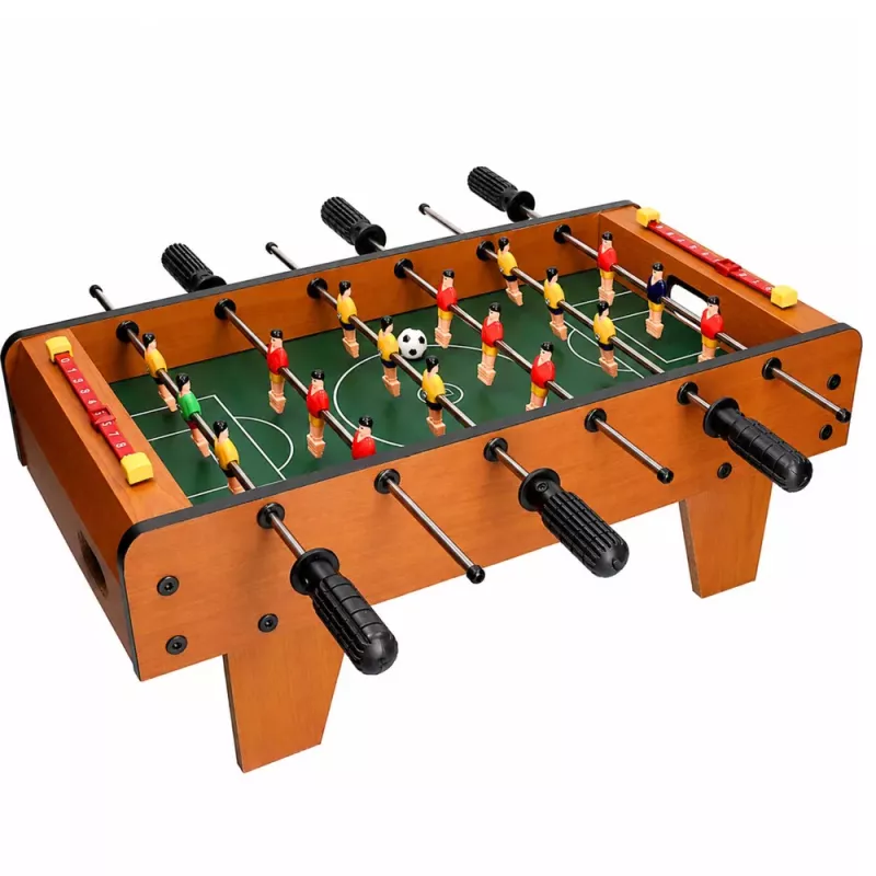 Futbolín arcade LEAN TOYS mini mesa de juego de madera 50x25 cm