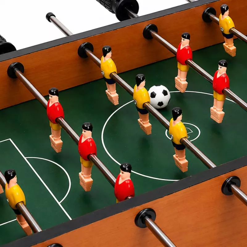 Futbolín arcade LEAN TOYS mini mesa de juego de madera 50x25 cm