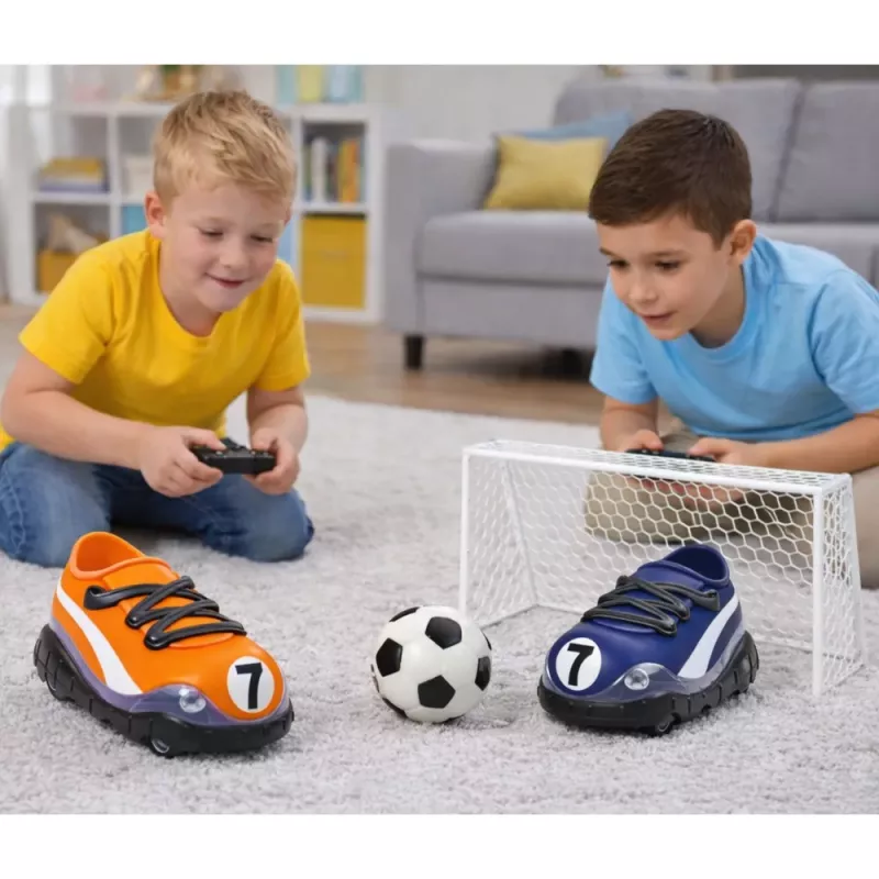 Zapatillas de fútbol con mando a distancia LEAN TOYS juego RC fútbol portería balón