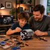 LEAN TOYS Bloques de construcción motor V8 modelo mecánico con pistones móviles, 552 piezas