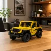 LEAN TOYS Bloques de construcción coche todoterreno Wrangler amarillo 746 piezas