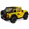 LEAN TOYS Bloques de construcción coche todoterreno Wrangler amarillo 746 piezas