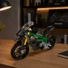 LEAN TOYS Bloques de construcción moto de carreras deportiva negra 656 uds.
