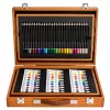 LEAN Gran set de arte en maletín para pintar y dibujar, 174 piezas