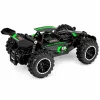 LEAN TOYS Coche RC todoterreno trepador mando a distancia negro 1:18 15 km/h