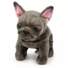 LEAN TOYS Peluche bulldog francés marrón 22 cm