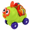 LEAN TOYS Juguete interactivo sensorial de coche abeja para niños pequeños verde