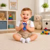 LEAN TOYS Teléfono interactivo educativo para niños pequeños con sonidos de animales y luces