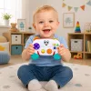 LEAN TOYS Tablet interactiva educativa para niños pequeños con luces, sonidos y melodías
