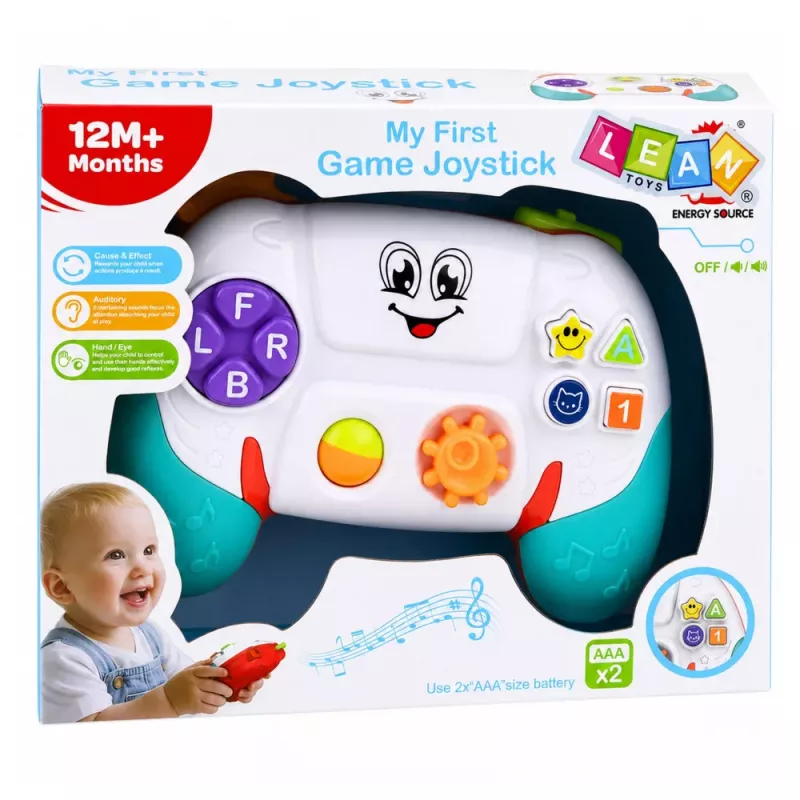 LEAN TOYS Tablet interactiva educativa para niños pequeños con luces, sonidos y melodías