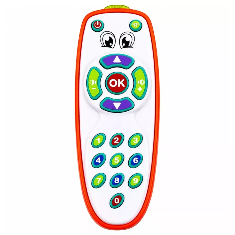 LEAN TOYS Mando a distancia interactivo educativo para niños pequeños con luz y sonido ajustables